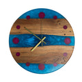 12" Walnut and Acrylic Clock