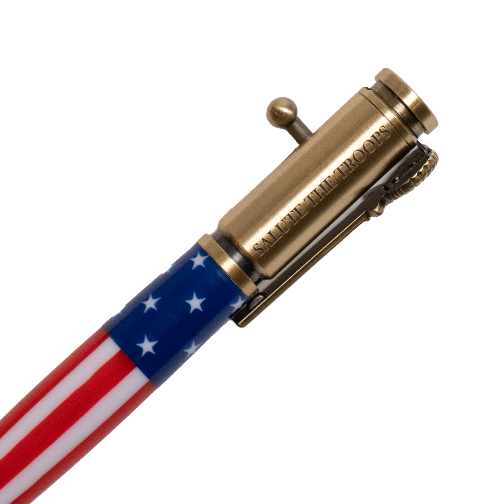 Patriotic Etched Bolt Action Pen