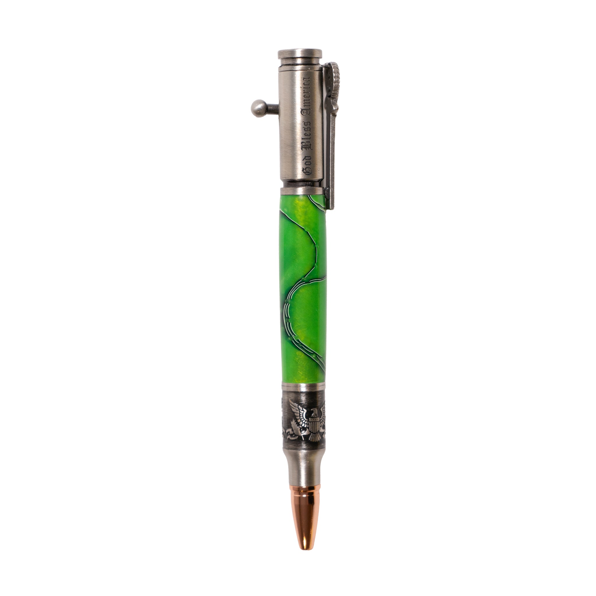 Patriotic Etched Bolt Action Pen