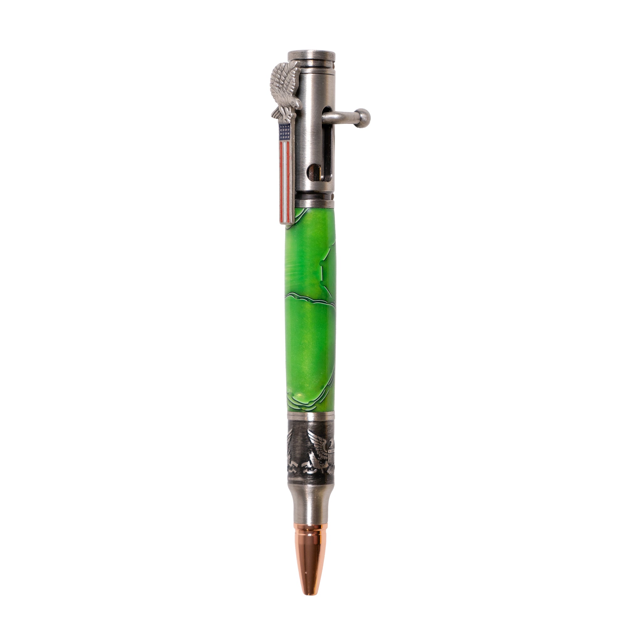 Patriotic Etched Bolt Action Pen